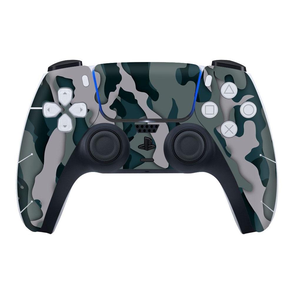 Image of Schutzfolie für PS5 Controller, Camouflage - GrünGrau