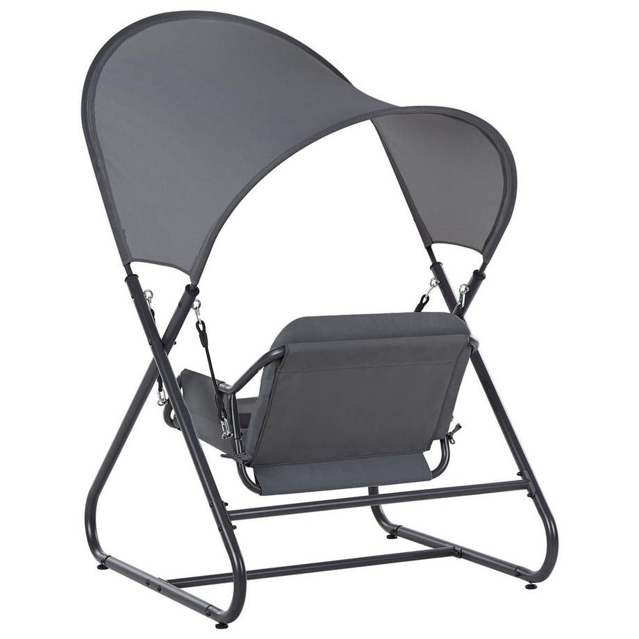 Beliani Balancelle de jardin en Acier Méditerranéen SOLAGNA  