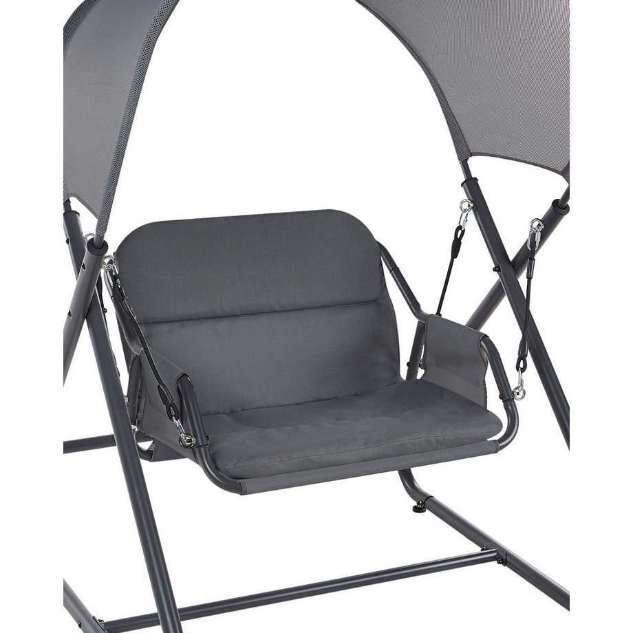 Beliani Balancelle de jardin en Acier Méditerranéen SOLAGNA  