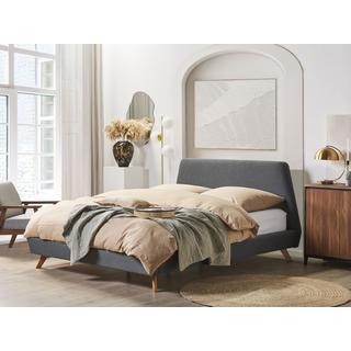 Beliani Bett mit Lattenrost aus Polyester Retro VIENNE  