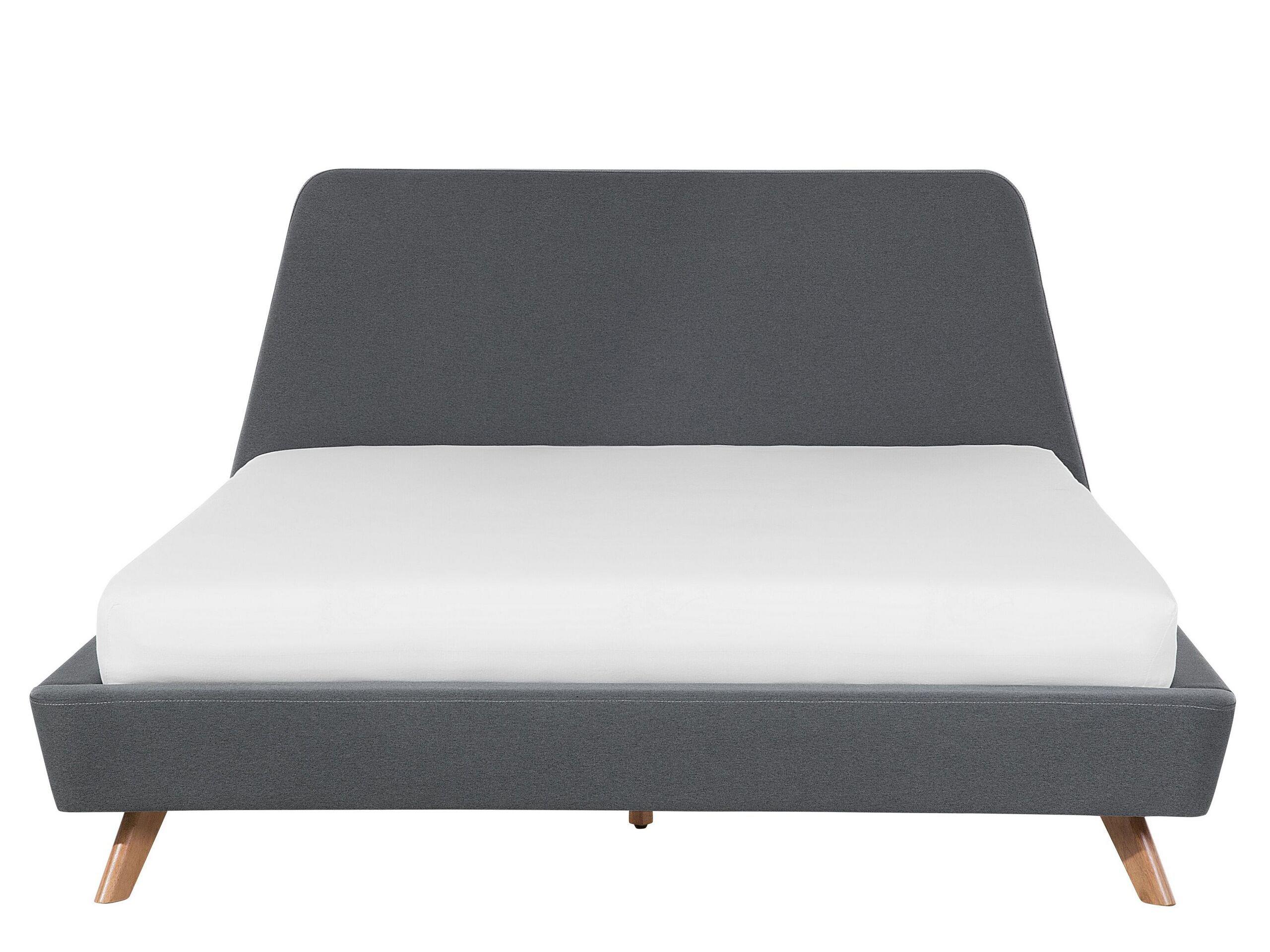 Beliani Bett mit Lattenrost aus Polyester Retro VIENNE  