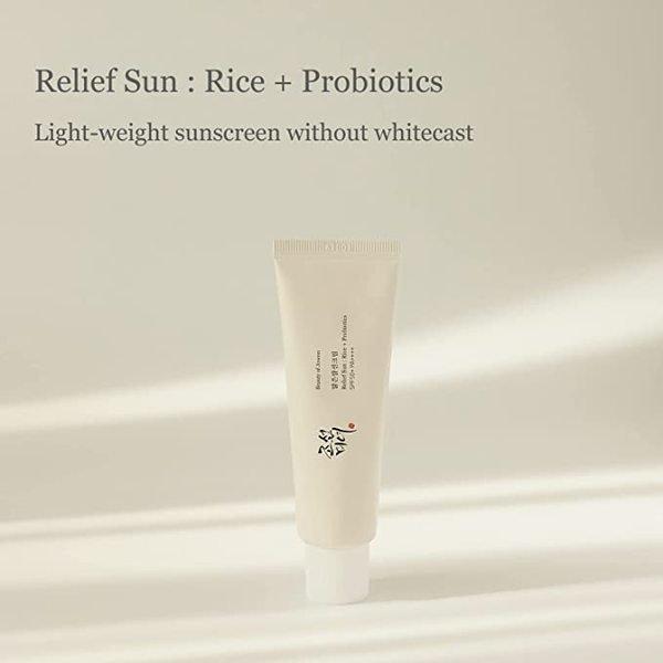 Beauty of Joseon  Relief Sun : Rice + Probiotics Crème solaire SPF 50 