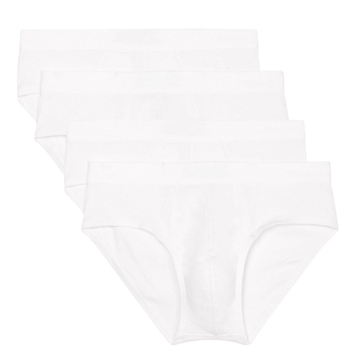Image of 4er Pack Iconic Rib Organic Cotton - Slip Unterhose Herren Weiss S