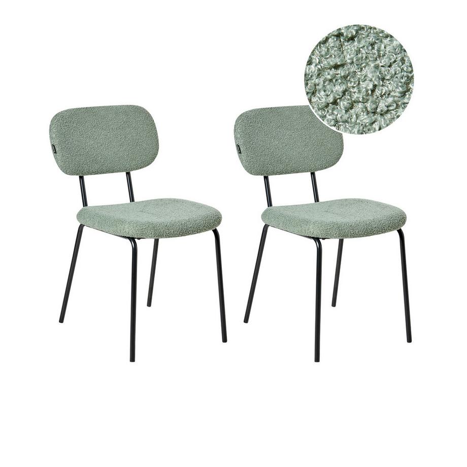 Lot de 2 chaises en Bouclé  ADAIR