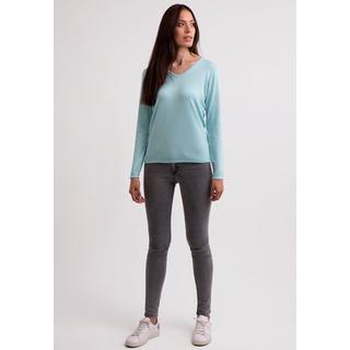 CASH-MERE.CH Seta Cashmere Pullover Scollo a V  