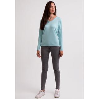 CASH-MERE.CH  Seide Kaschmir V-Ausschnitt Pullover 