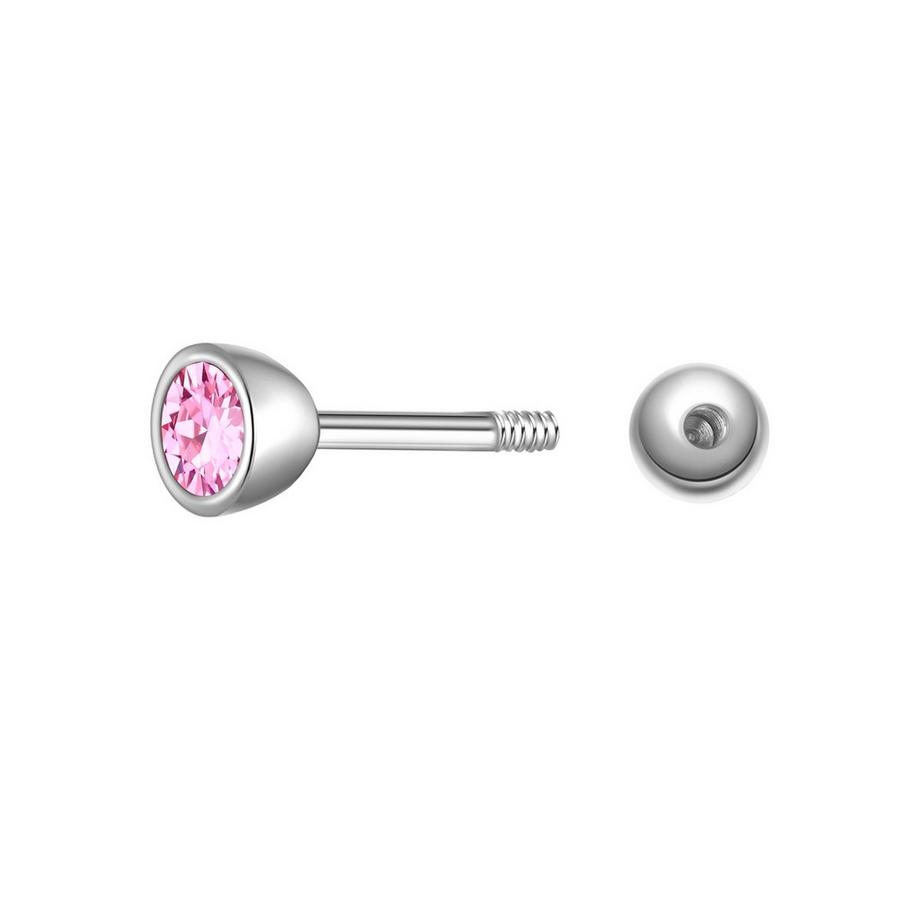 Glanzstücke München  Piercing Geburtsstein Sterling Silber Zirkonia 