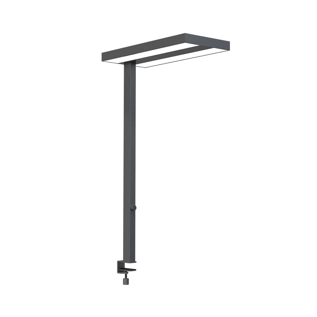 Contini Lampe de bureau LED avec pince de table Flare à intensité variable anthracite  