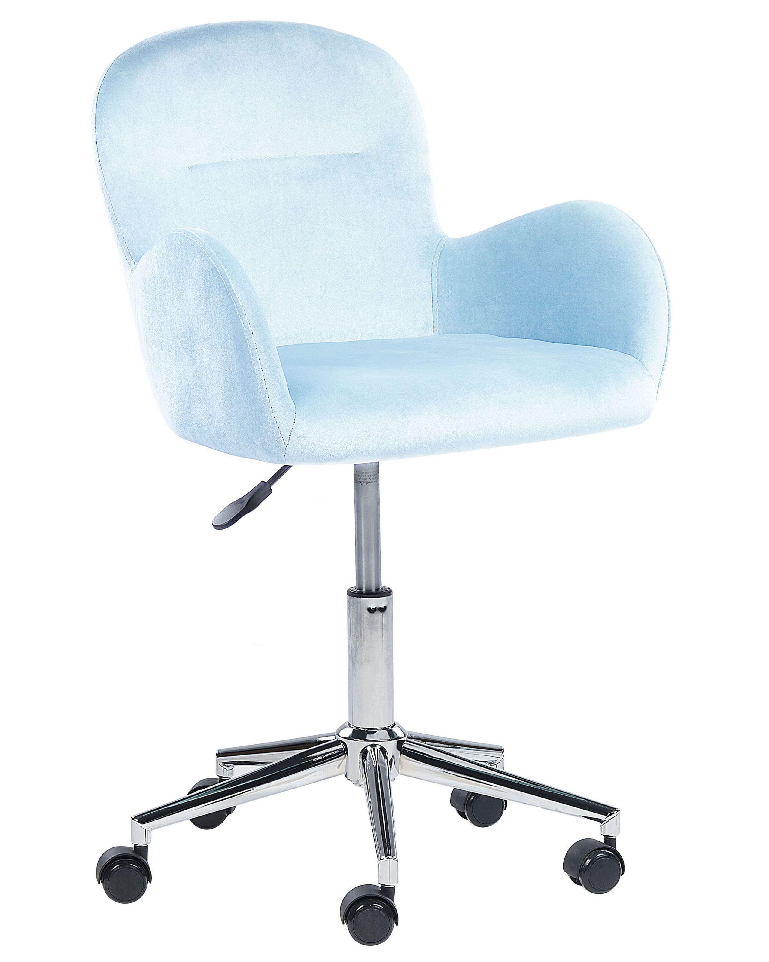 Beliani Chaise de bureau en Velours Traditionnel PRIDDY  