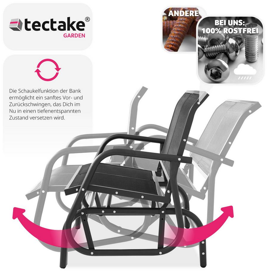 Tectake Schaukelbank Greta 2-Sitzer  