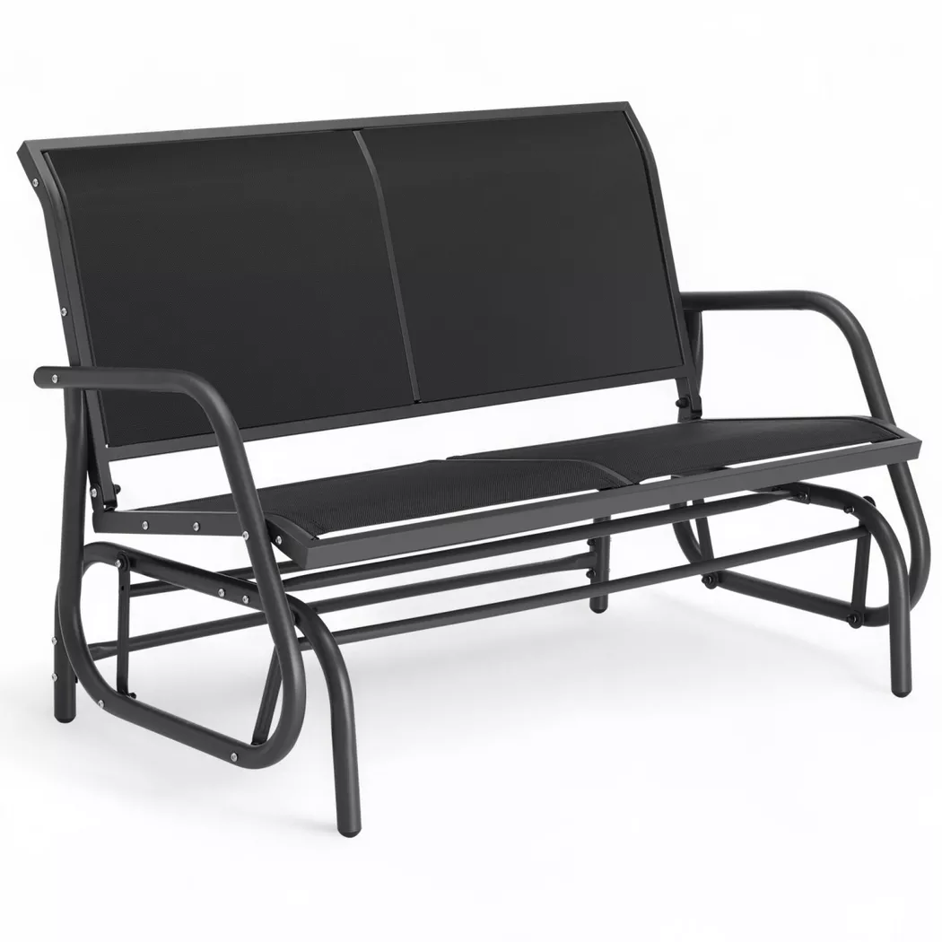 Tectake - Schaukelbank Greta 2-Sitzer, 2P, Charcoal Black