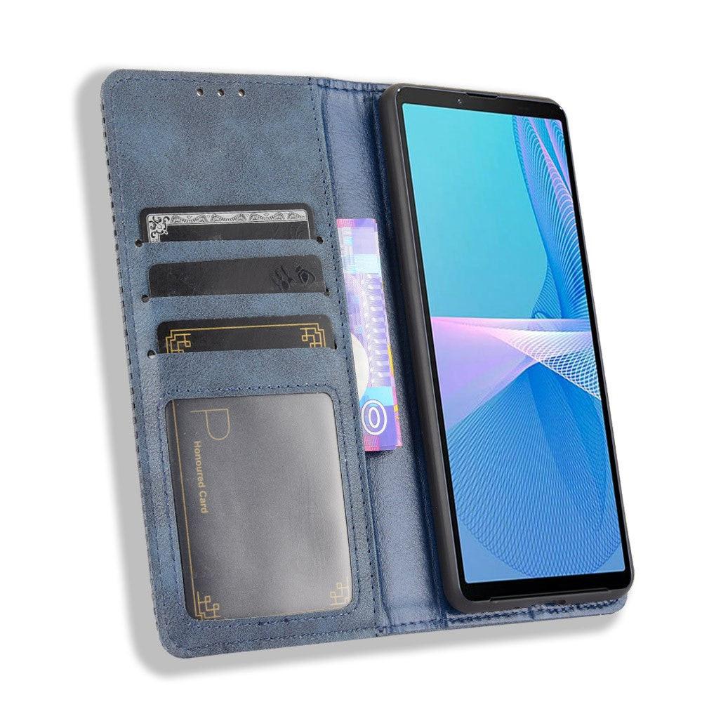 Cover-Discount  Xperia 10 III - Stand Flip Case Hülle 