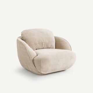 AM.PM Fauteuil boule tissu velours  