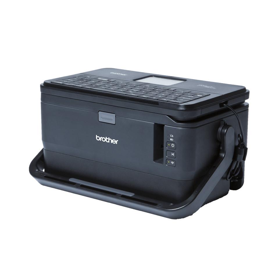 brother  PT-D800W stampante per etichette (CD) Trasferimento termico 360 x 360 DPI 60 mm/s Con cavo e senza cavo TZe Wi-Fi QWERTY 