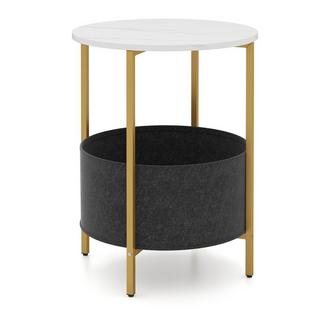 Northix Runder Beistelltisch mit Aufbewahrungskorb  