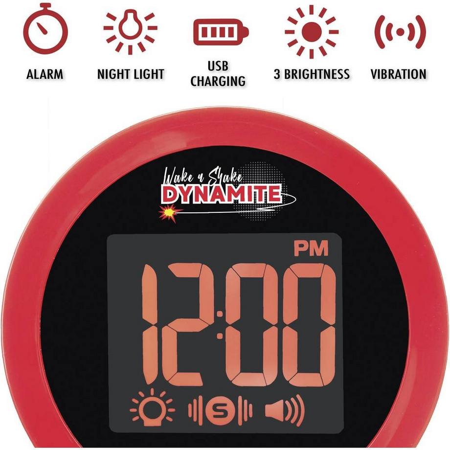 Geemarc Quarz-Wecker Wake'n shake DYNAMITE  