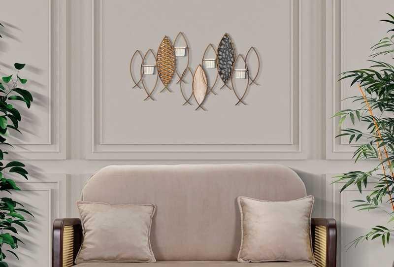 mutoni Wand-Kerzenhalter Fish  