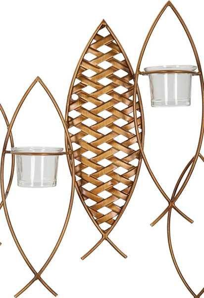 mutoni Wand-Kerzenhalter Fish  