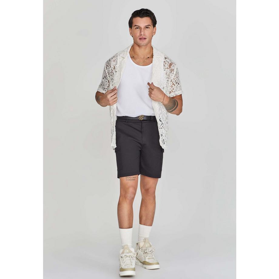 Sik Silk Lace Resort Kurzarmhemd  