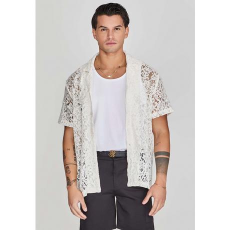 Sik Silk  Kurzarmhemd Lace Resort Shirt 