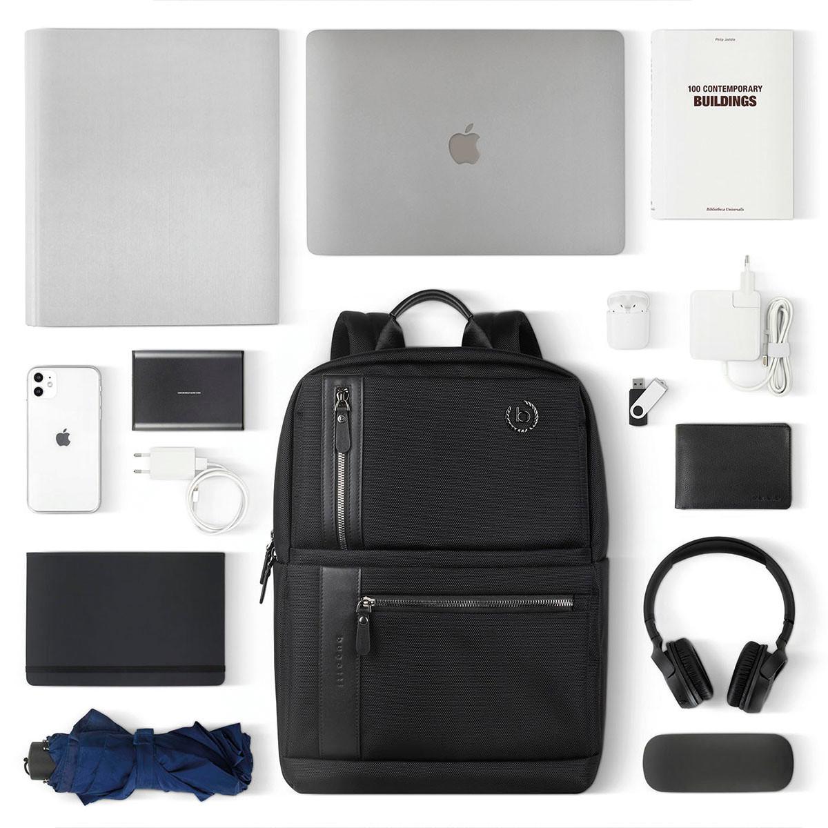 BUGATTI Nero Zaino Medium Nero  