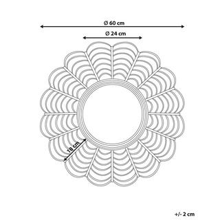 Beliani Miroir en Bambou Rétro TUMBIT  