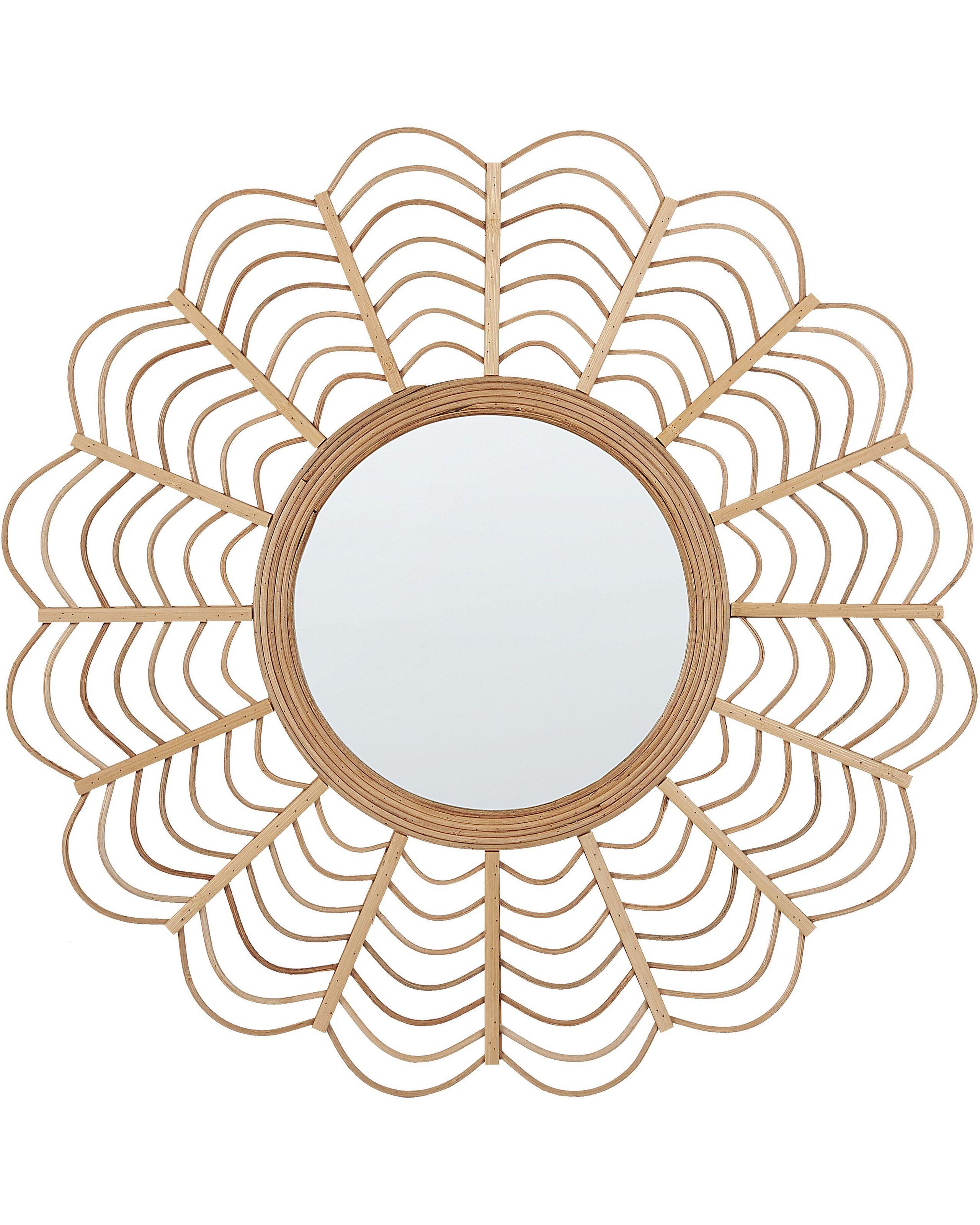 Image of Wandspiegel aus Bambusholz Retro TUMBIT Wandspiegel aus Bambusholz Retro TUMBIT