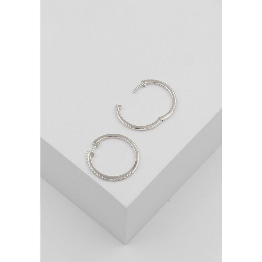 MUAU Schmuck  Creolen Weissgold 750 Brillanten 0.26ct. 21mm 