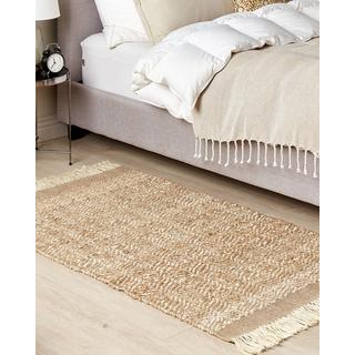 Beliani Teppich aus Jute Boho ABANA  