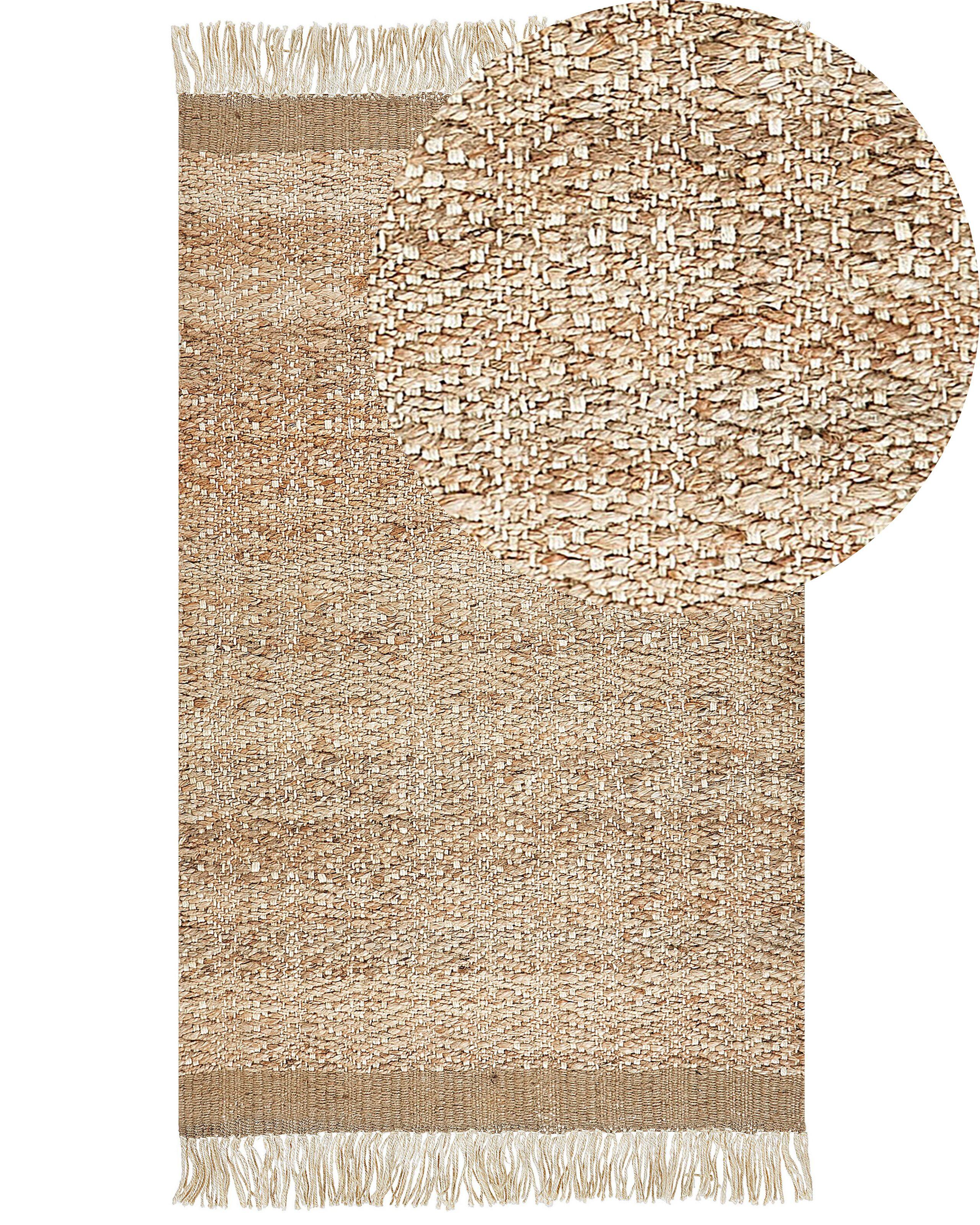 Beliani Teppich aus Jute Boho ABANA  