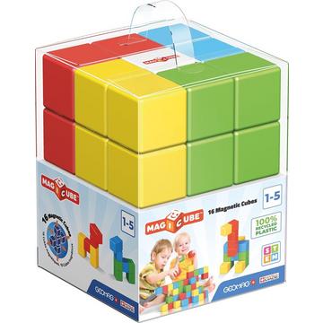 Magicube 16 Würfel Magnetisches Konstruktionsspielzeug für Kinder Line Lernspiel aus 100% Recyclingkunststoff