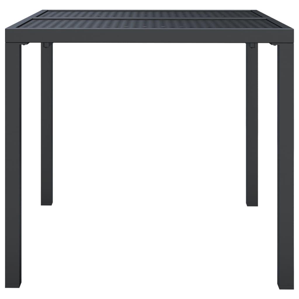 VidaXL Table de jardin acier  