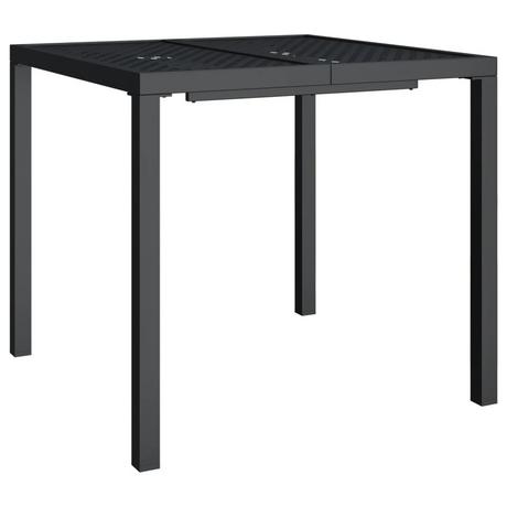 VidaXL Table de jardin acier  