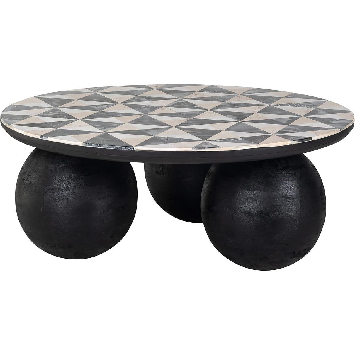 Image of Couchtisch Rostelli Marmor Mango 96x96 Couchtisch Rostelli Marmor Mango 96x96