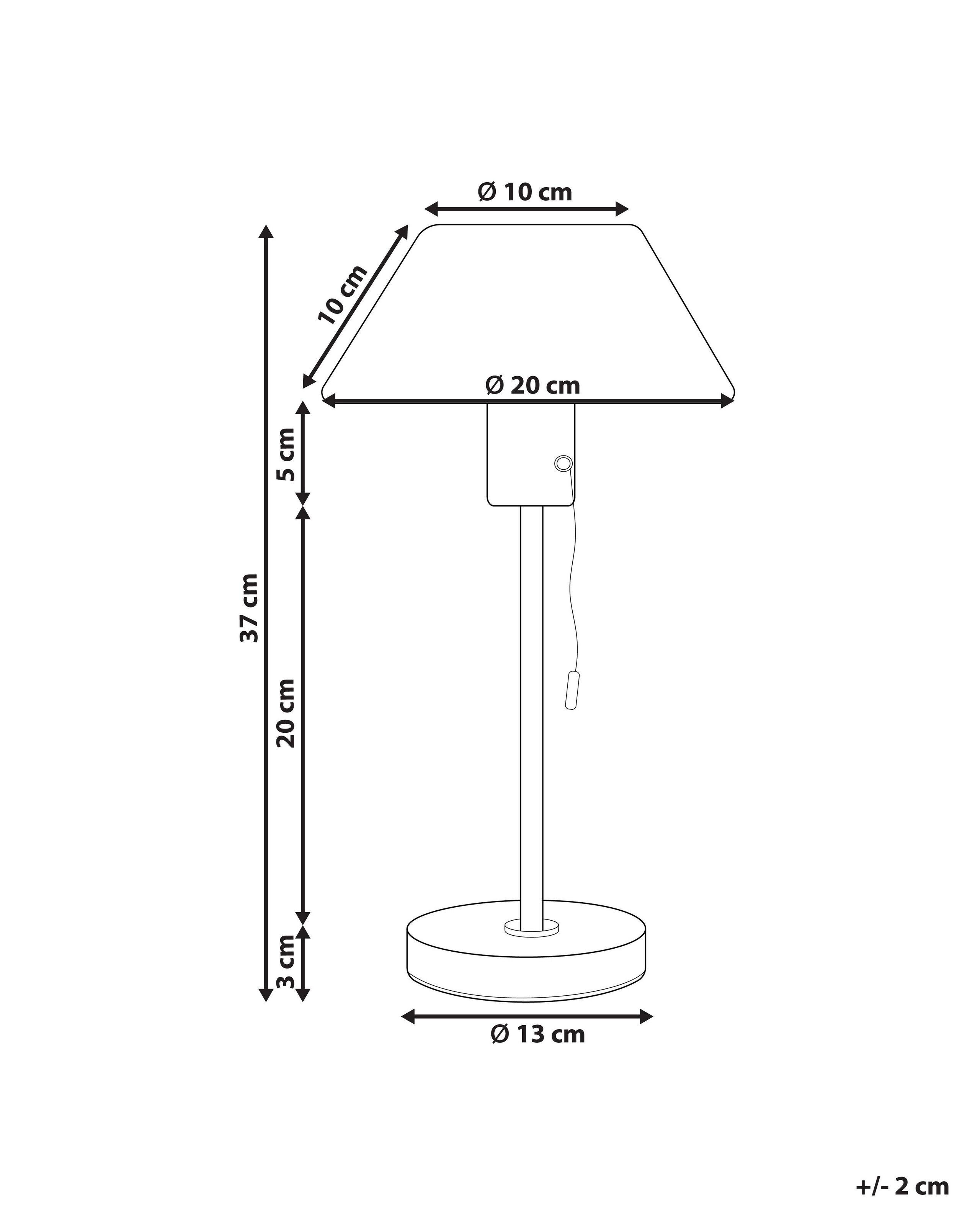 Beliani Lampada da tavolo en Ferro Moderno CAPARO  