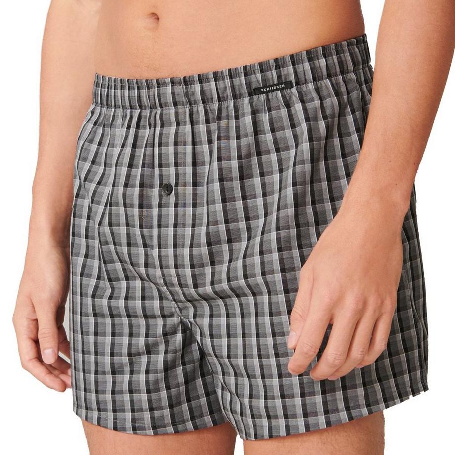 Schiesser 4er Pack Web Boxershorts  