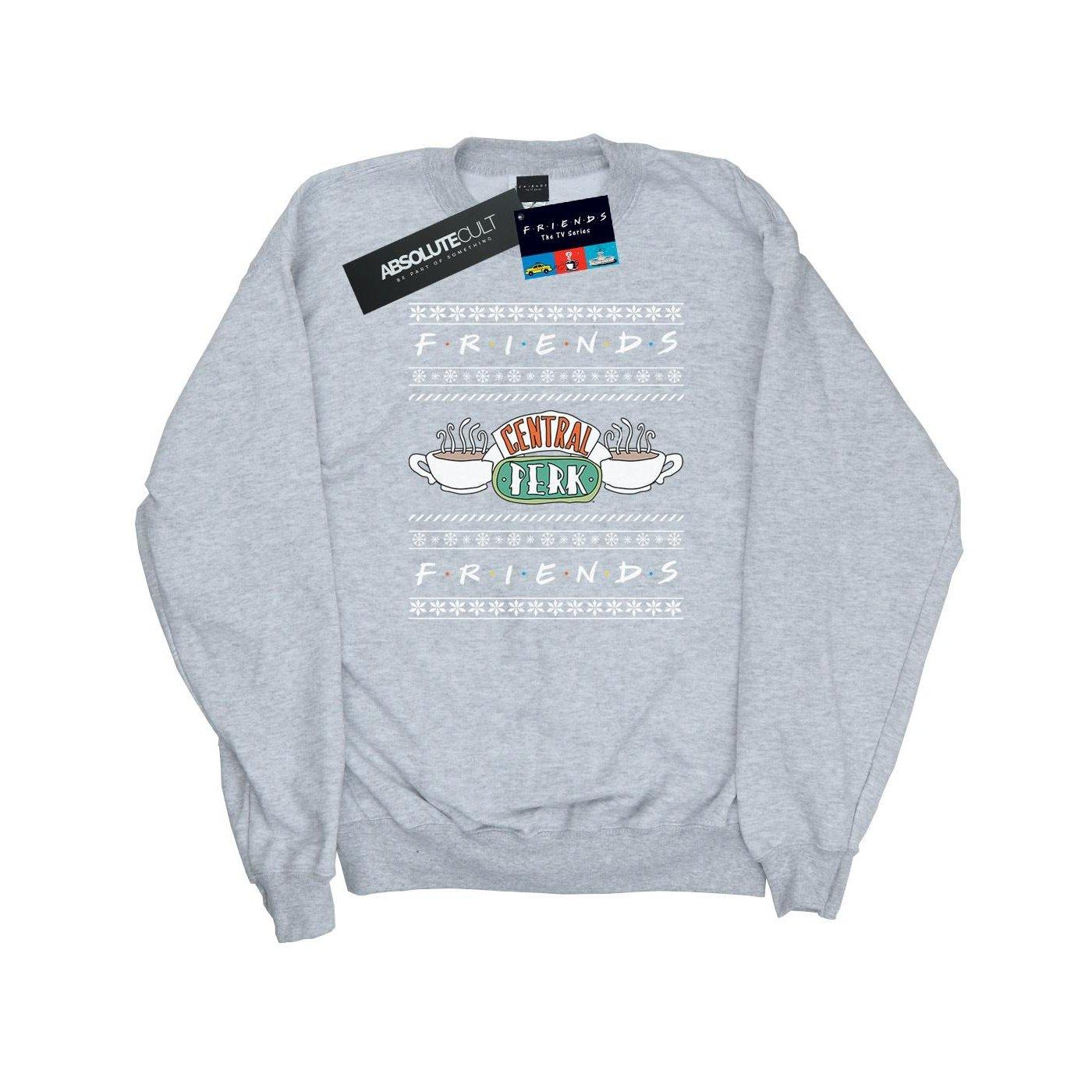 Image of Fair Isle Central Perk Sweatshirt Damen Grau M