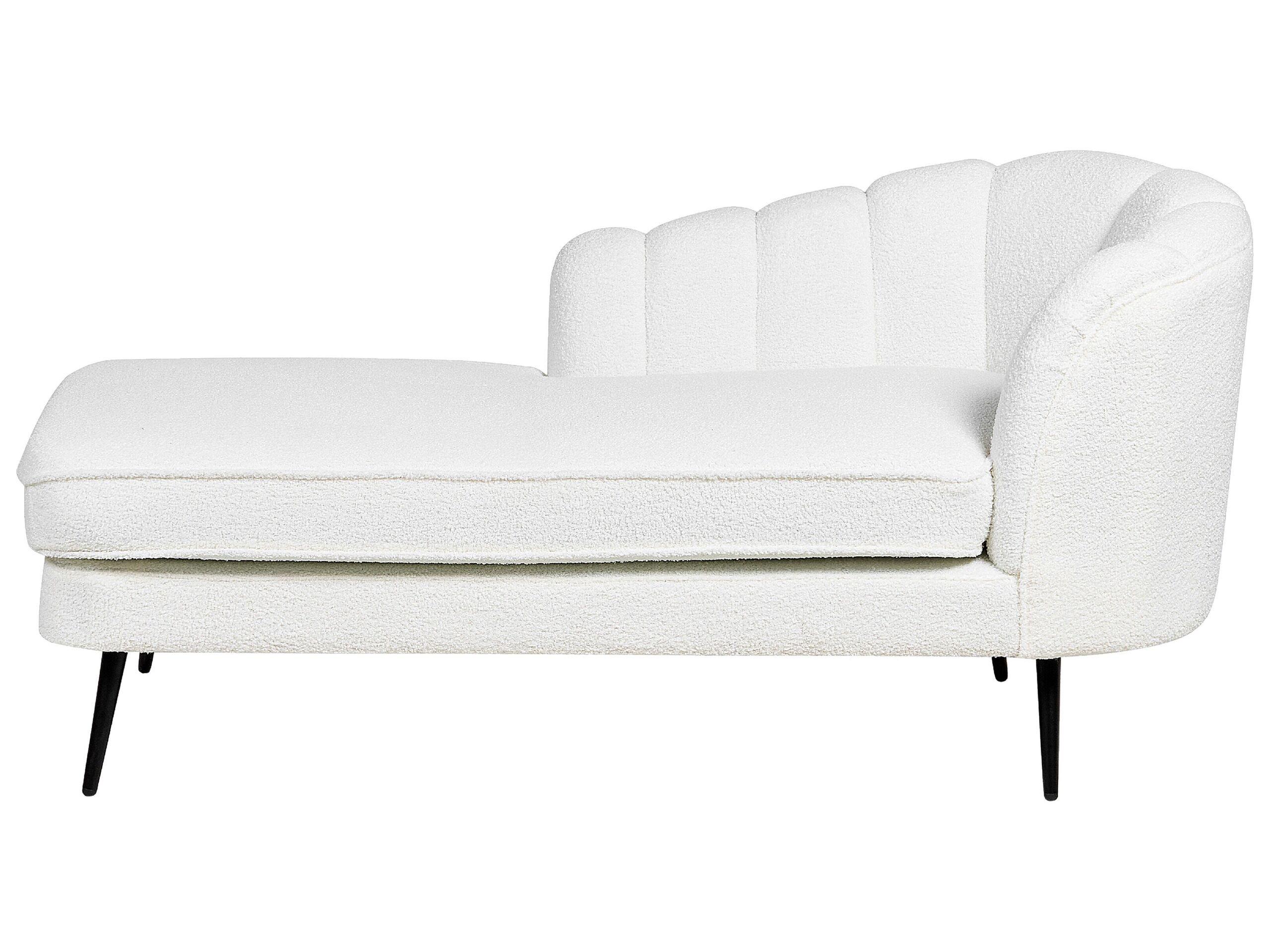 Beliani Chaise longue en Bouclé Glamour ALLIER  