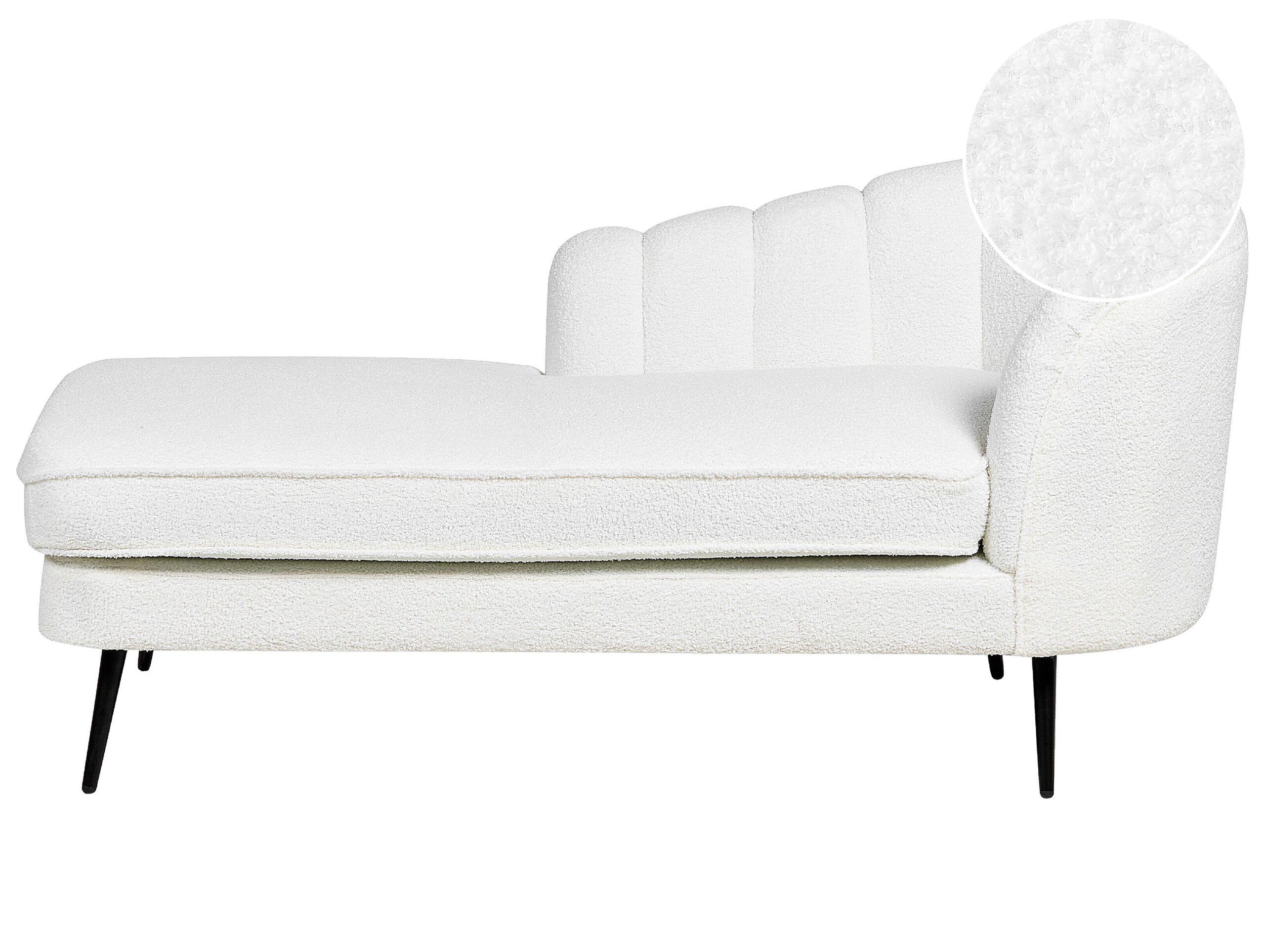 Beliani Chaise longue en Bouclé Glamour ALLIER  