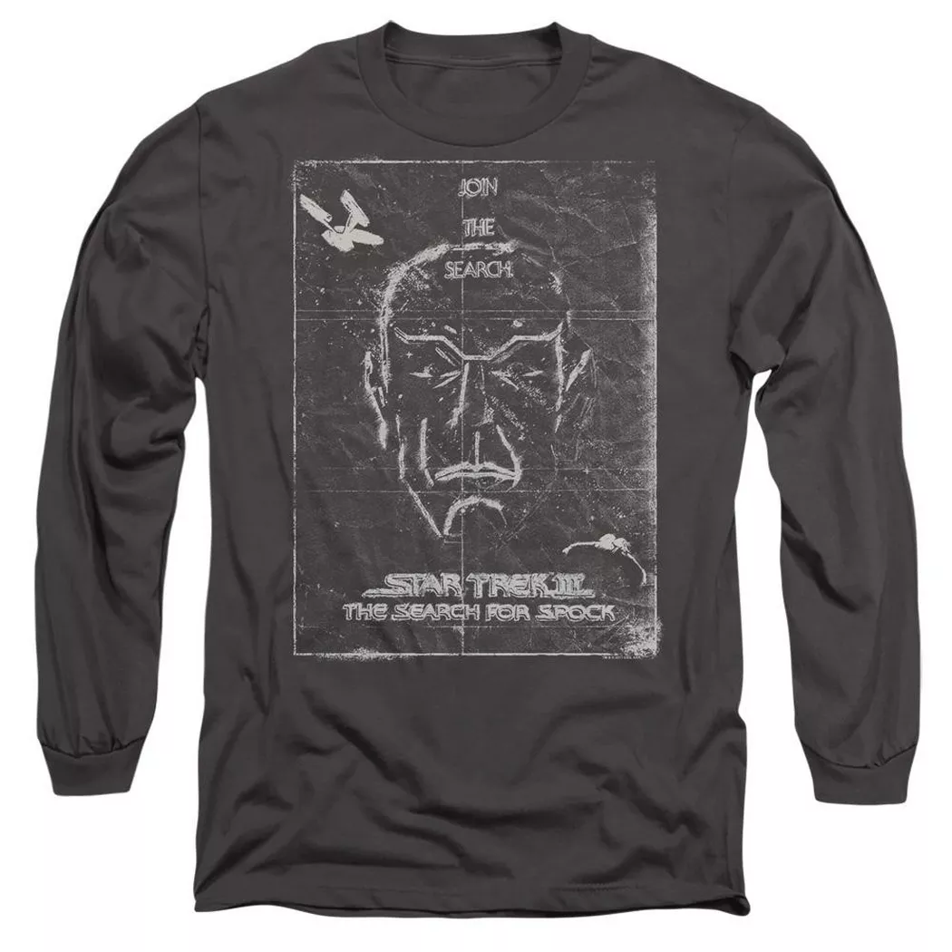 Star Trek - Join the Search TShirt, per donna, Charcoal Black, Größe S