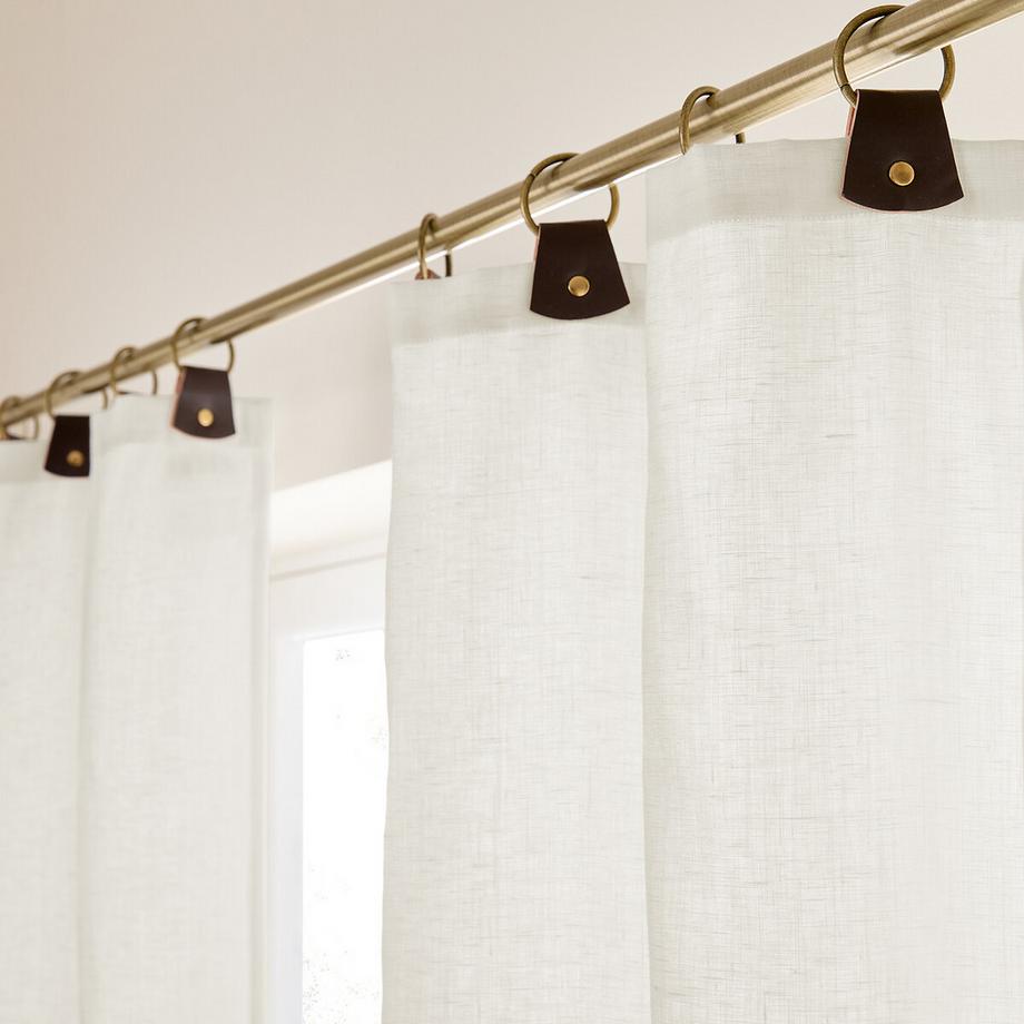 AM.PM  Rideau lin lavé doublé anneaux 