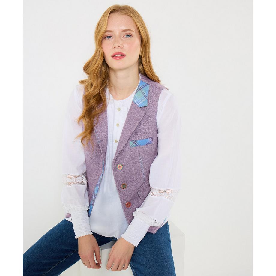 Joe Browns Veston tweed contrasté  