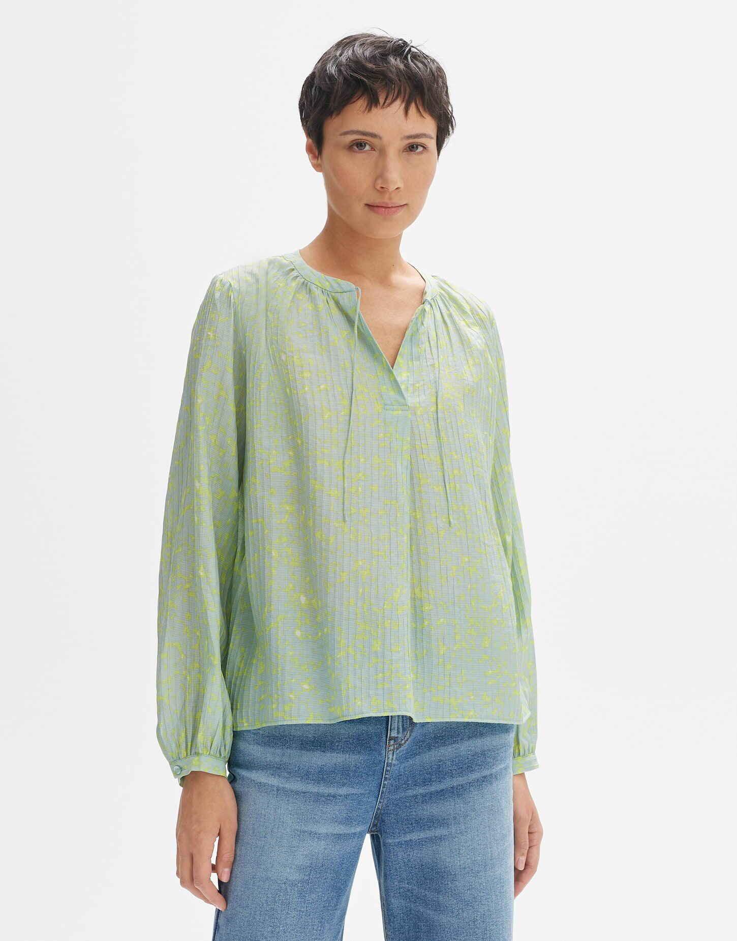 Image of Bluse Faisy Daylight Leicht Ausgestellt Geschnitten Damen Pastellgrün 38