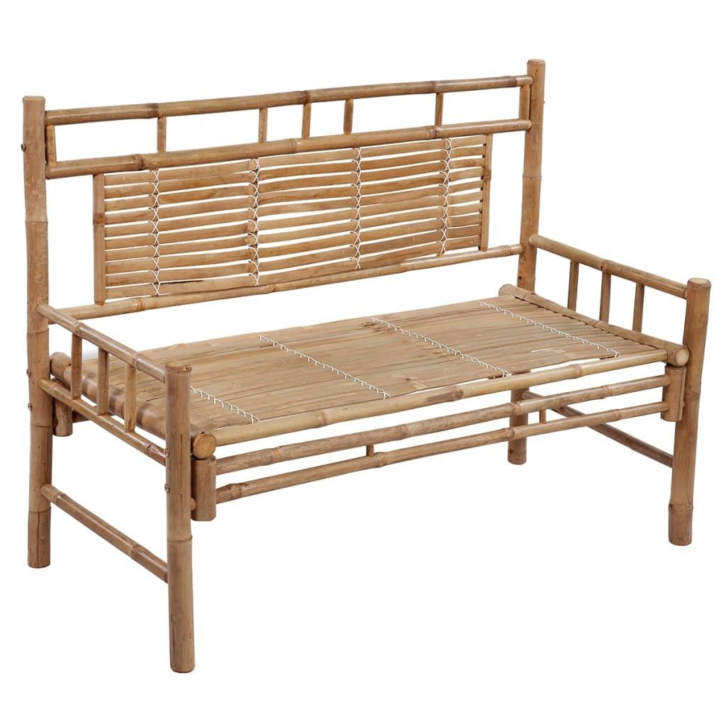 VidaXL Banc de jardin bambou  