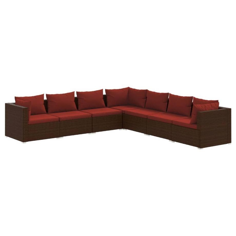 Garten-lounge-set poly-rattan