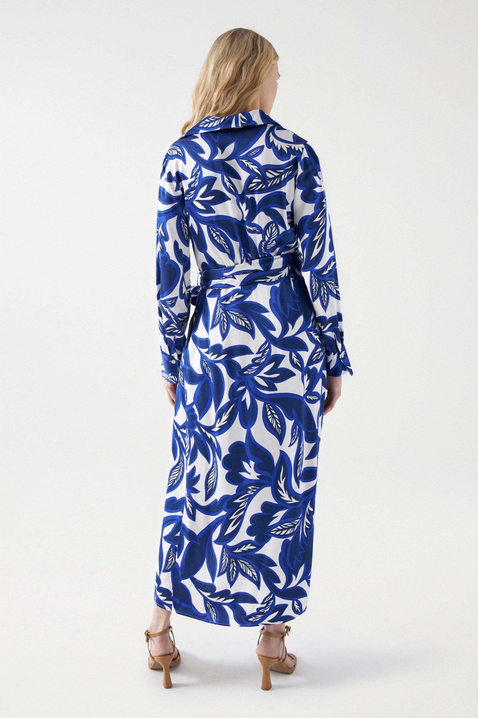 Salsa  Kleider Floral Print Midi Dress 