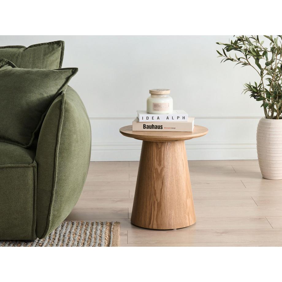 Beliani Table d'appoint en Bois de frêne  WENLOCK  