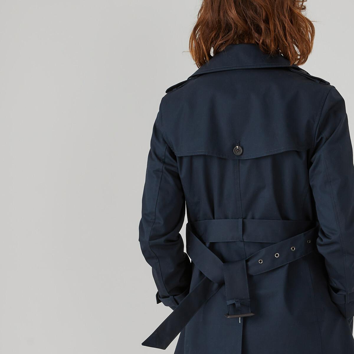 La Redoute Collections  Halblanger Trenchcoat mit Knopfleiste 