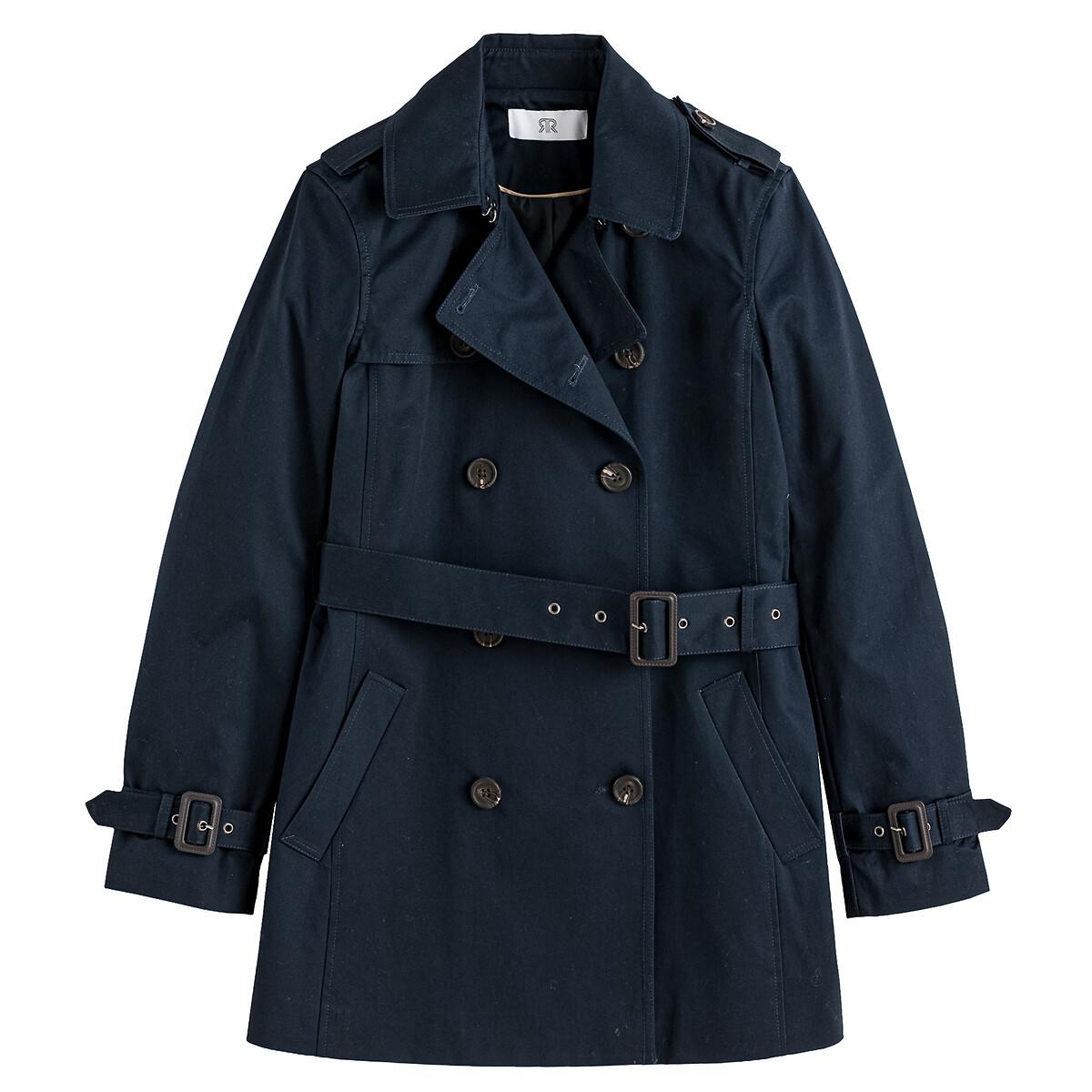 La Redoute Collections  Halblanger Trenchcoat mit Knopfleiste 