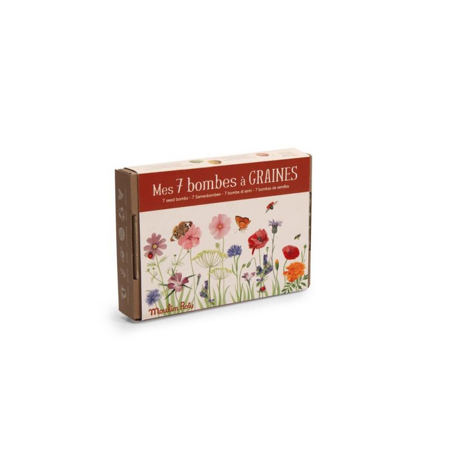 Box mit 7 Samenbomben, Le Jardin du Moulin
